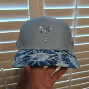 Alter Ego Running Coaster Splash Light Blue Palm Tree Snapback Hat